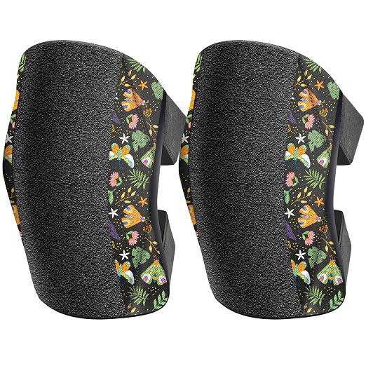 Garden Knee Pads for Women, Lightweight Waterproof KneePads for Gardening, Anti Slip Leather Foam Padding Kneeling Pads for Flooring and Carpet Cleaning, House work, Gardening Maintain, Knee Protector, Butterfly