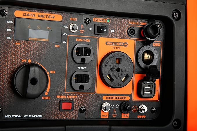 WEN 56450i Super Quiet 4500-Watt RV-Ready Portable Inverter Generator with Fuel Shut-Off