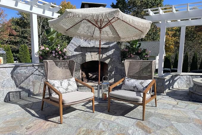 PURPLE LEAF 2 Pieces Patio Wicker Sofa Chairs Outdoor Aluminum Armchair with Cushions and Pillows Conversation Furniture Modern Leisure Chairs for Balcony Yard Garden Living Room