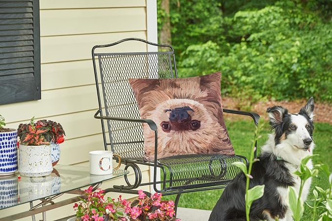 C&F Home Sloth to Do Premium Indoor/Outdoor Pillow Patio Decor Decoration Accent Throw Pillow 18" x 18" 18" x 18" Tan
