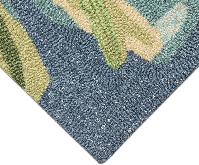 Liora Manne Ravella Indoor/Outdoor Durable Hand-Tufted UV Stabilized Rug- Tropical Fish Ocean 5' x 7'6"