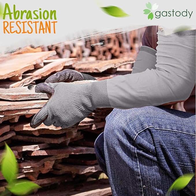 Long Sleeve Gardening Gloves for Women & Men, Long Cuff Garden Gloves | Multipurpose heavy-duty design for outdoor & indoor use; extended cuff shields forearms from thorns, scratches & dirt