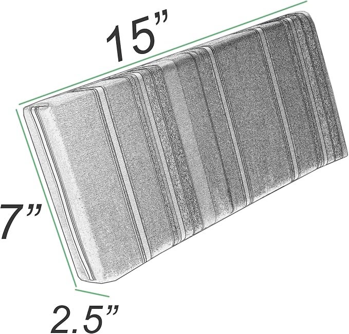 DuraWeather Poly Sunbrella® Fabric Water Repellent All-Weather Pillow with Velcro Ties (Gateway Mist (#58039-0000))