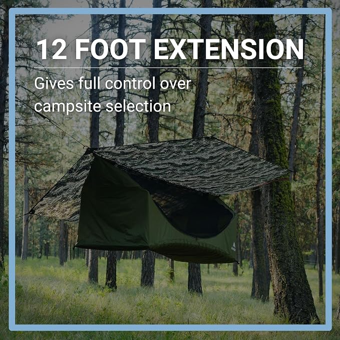 Haven Whoopie Slings - Adjustable Hammock Suspension System, Ultralight Amsteel UHMWPE Rope, 1,000 lb Capacity, Camping & Backpacking Hammock Hanging Kit (Pair)