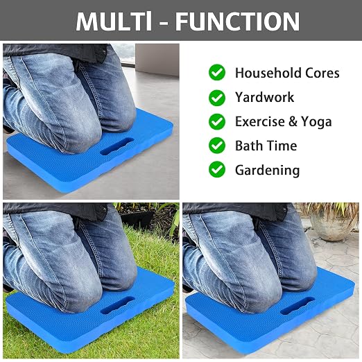 HOOPLE 2 Pack Extra Thick Kneeling Pad, Large Foam Kneeling Cushion for Gardening, Bathing, Exercise, Yoga & Garage Work, Waterproof Comfort Knee Mat, Durable Outdoor Garden Kneeler 17.5 x 11 x 1 Inch