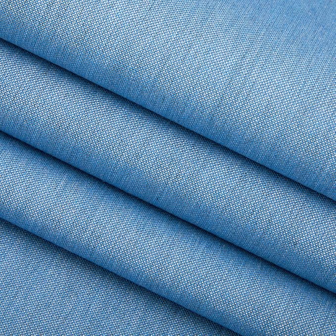 RSH DECOR Sunbrella Tufted Wicker U-Shape Cushions Set of 2 | 22” x 22” | Outdoor Seat Cushions for Patio Furniture| Crafted with Sunbrella Performance Fabric | Made in USA (Cast Ocean Blue)
