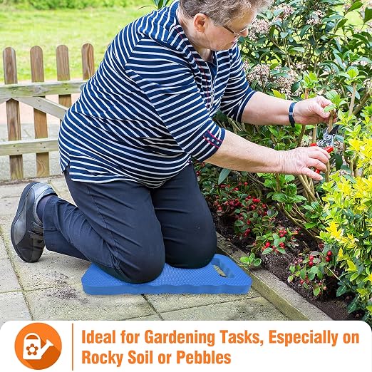 Gardzen Garden Kneeling Pad | EVA Foam Kneeler Pad for Gardening, Baby Bath, Yoga, Pilates, Exercise, 16" x 8" x 1", Blue, 6 Pack