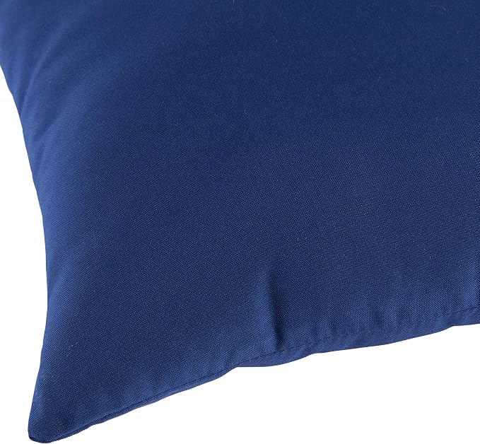 Greendale Home Fashions 2-Pack Outdoor 19x12 inch Rectangle Decorative Throw Pillow, Blue