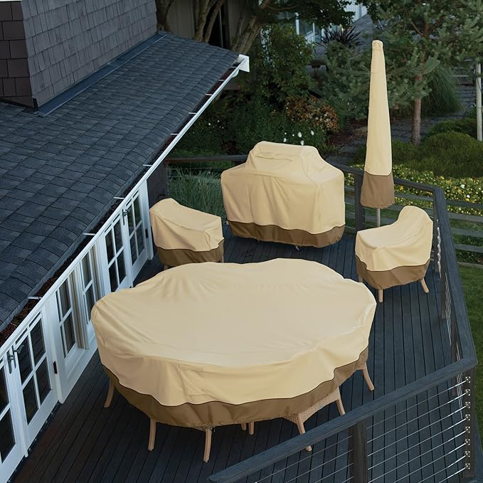 Classic Accessories Veranda Water-Resistant 104 Inch Patio Right-Facing Sectional Lounge Set Cover, Patio Furniture Covers