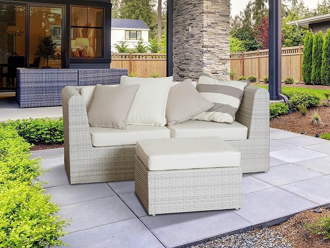 Covermates LuxeGuard Outdoor Throw Pillow, 18"x18", Sand | 500D LuxeGuard polyester, full-length zipper, corded piping, cover and insert included, washable, 2-year warranty