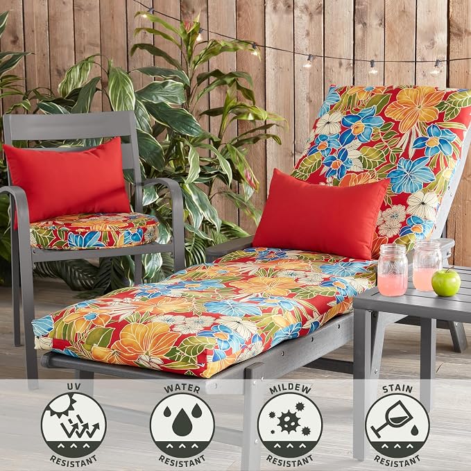 Greendale Home Fashions 2-Pack Outdoor 19x12 inch Rectangle Decorative Throw Pillow, Fire
