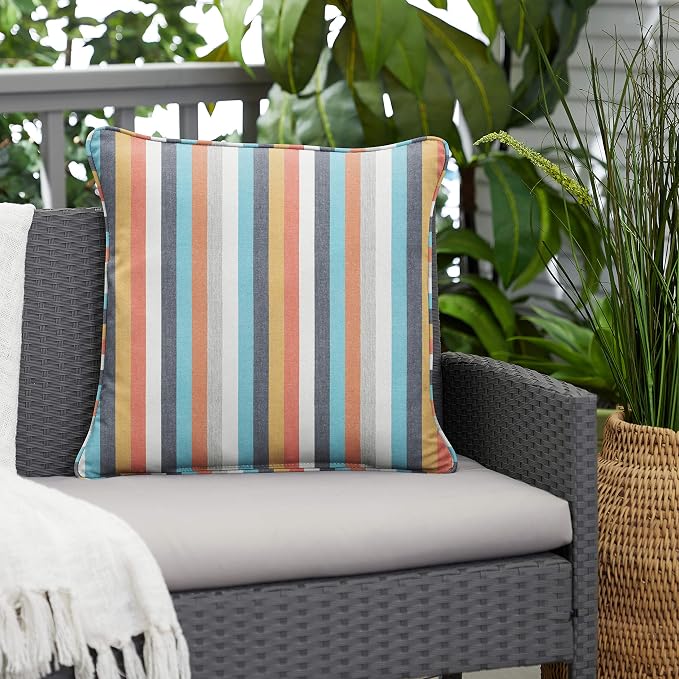 Sorra Home AMZS333121SP Indoor/Outdoor Pillow, 16 in x 16 in, Surround Sunrise