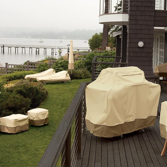 Classic Accessories Veranda Water-Resistant 140 Inch Conversation Set/General Purpose Patio Furniture Cover, Patio Furniture Covers