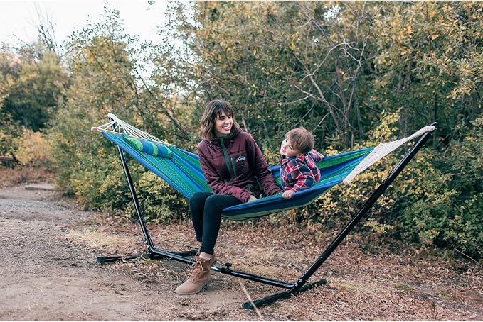 Stansport Outdoor Camping Hammock with Pillow and Stand