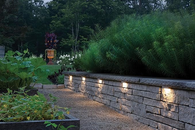Hinkley Landscape Lighting Nuvi 15448TT Large Hardscape Light, Vinyl Alloy, Low-Profile Housing, Mounting Bracket, Dimmable, Titanium