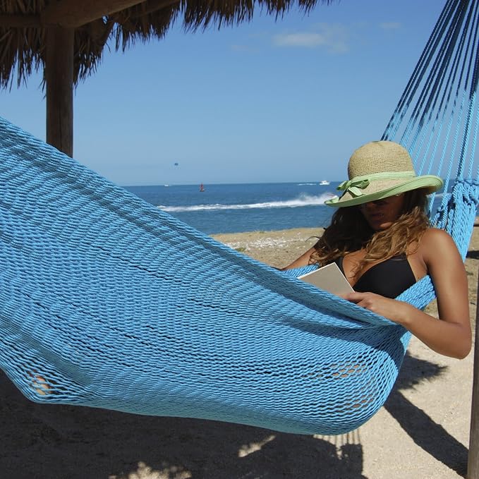 Double Mayan Hammock (Light Blue)