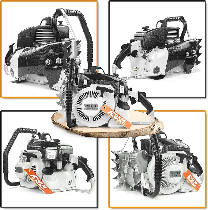 F070W Gas Chainsaw with 36 Inch Alloy Solid Bar 105cc 2-Cycle Gasoline Power Chain Saws 4.8KW 6.5HP Power Chain Saw for Milling Work All Parts Compatible with MS070 090 Neotec NS8105