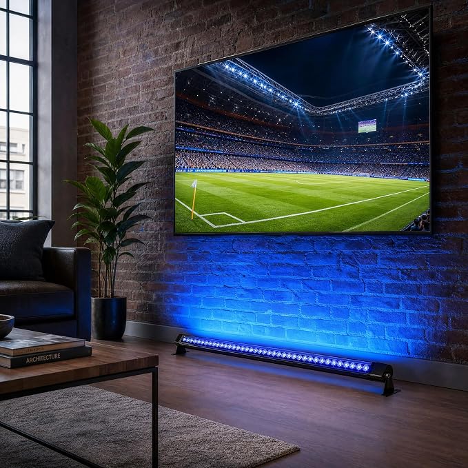 2Pack 48'' RGB Wall Washer Lights 72W 120V IP67 Waterproof Plug-in | Plug in/Outdoor LED Light Bar/Lifespan 50K Hr/150° Adjustable/Yard Building Christmas Hotels Restaurants Live Music Shows