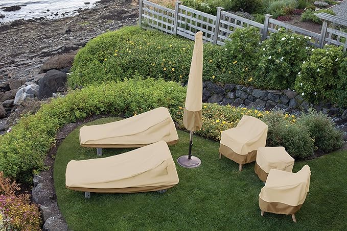 Classic Accessories Veranda Water-Resistant 76 Inch Deep Seated Patio Sofa/Loveseat Cover, Patio Furniture Covers