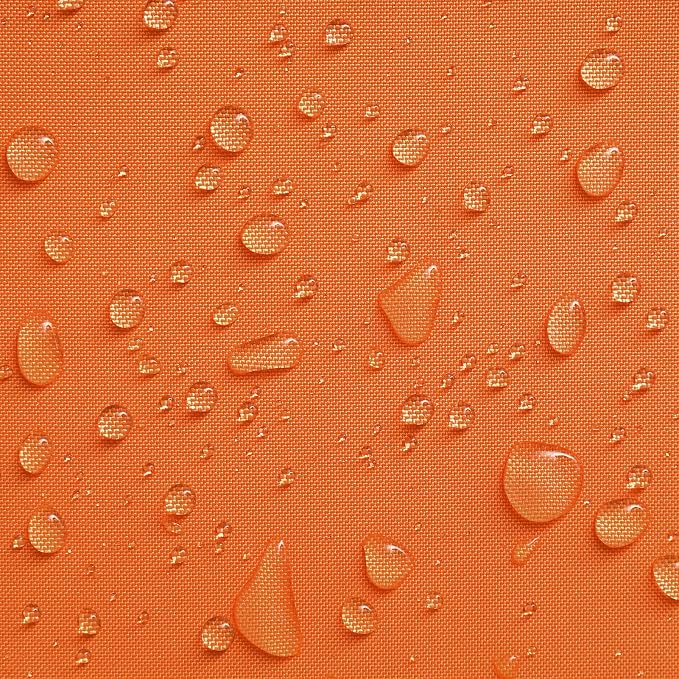 Phantoscope Pack of 2 Outdoor Waterproof Solid Throw Decorative Pillow Cover Decorative Square Outdoor Pillows Cushion Case Patio Pillows for Couch Tent, Orange 12x20 inches 30x50 cm