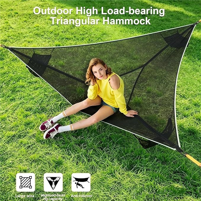 Camping Hammock， Heavy Duty Outdoor Hammock for Backyard Garden Patio