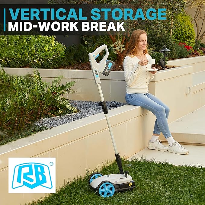 RB 40V 9" Cordless Lawn Mower with Charger & 2Ah Battery × 2