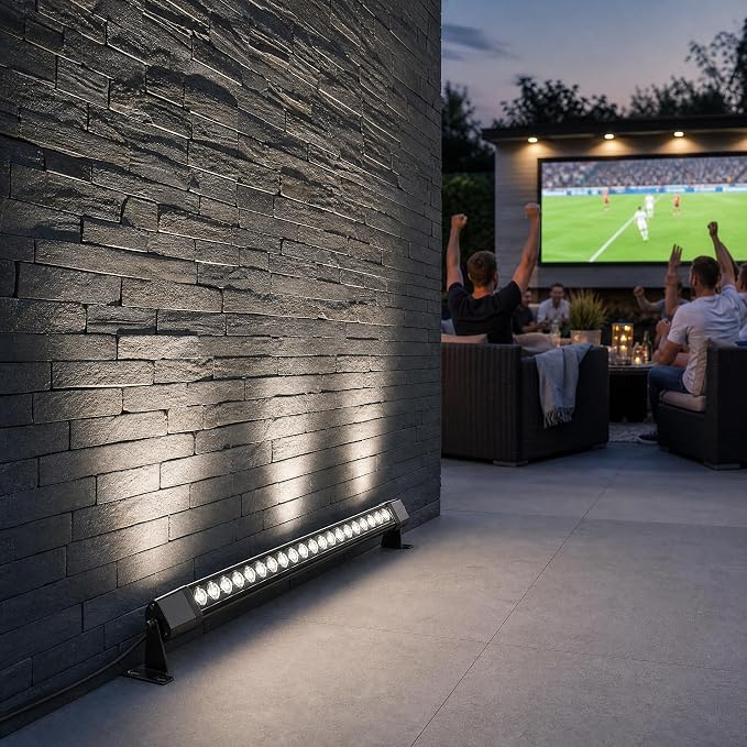 2Pack 72W Wall Washer Light 4FT 4000K 120V IP67 Waterproof Plug-in | Outdoor LED Light Bar/Lifespan 50K Hr/150° Adjustable/Birthday Parties Weddings Architecture Artwork DJ Booths Concer