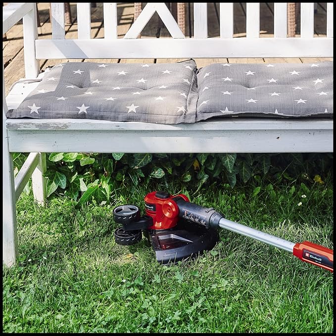 Einhell GE-CT 18/30 Li-Solo Power X-Change Cordless Trimmer (18V, Cutting Width 30 cm, Motor Block swivels 90° and tilt, with Wire Spool) Delivered Without Battery and Charger