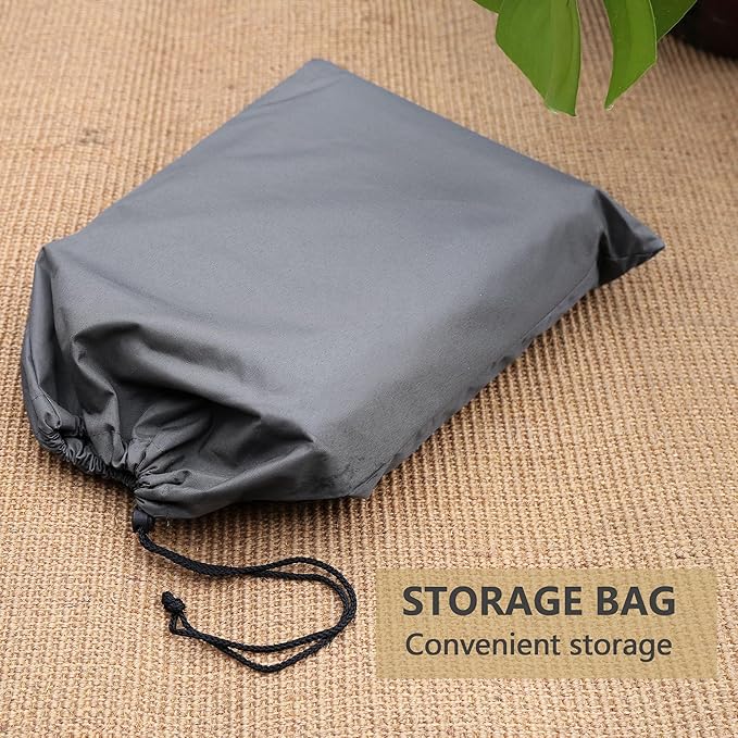 Patio Chair Covers 2 Pack, Outdoor Chair Covers Waterproof 600D Heavy Duty, All-Weather Patio Furniture Covers for Outdoor Swivel Chairs, Lawn Wicker Sofas & Rocking Chairs, Grey