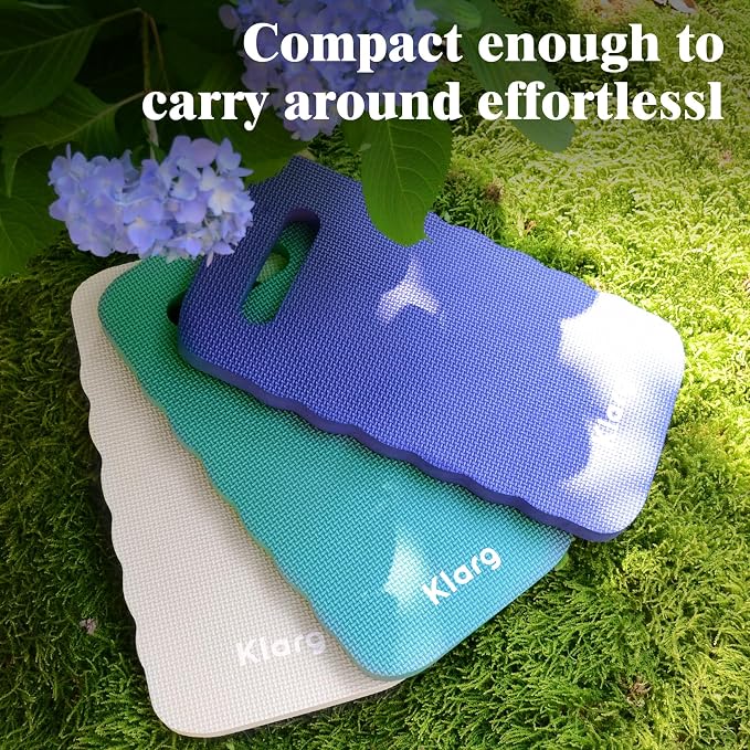 New Upgrade Garden Kneeling Pad 3 PCS, Extra Wider to 9 Inches, Thick Foam Kneeling Pad, Waterproof Knee Mat for Gardening, Cleaning, Yoga, and Auto Repair.16.5" x 9" x 0.8"