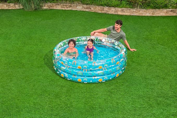 Bestway | Rainbow Inlatable Kids Play Pool, Swimming Pool Toys, Water Pool Toys, Inflatable Baby, Kids Pool for Outdoors