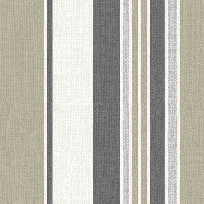 Arden Outdoor Deep Seat Cushion Set, earthFIBER, 24x24, Taupe Grey Stripe
