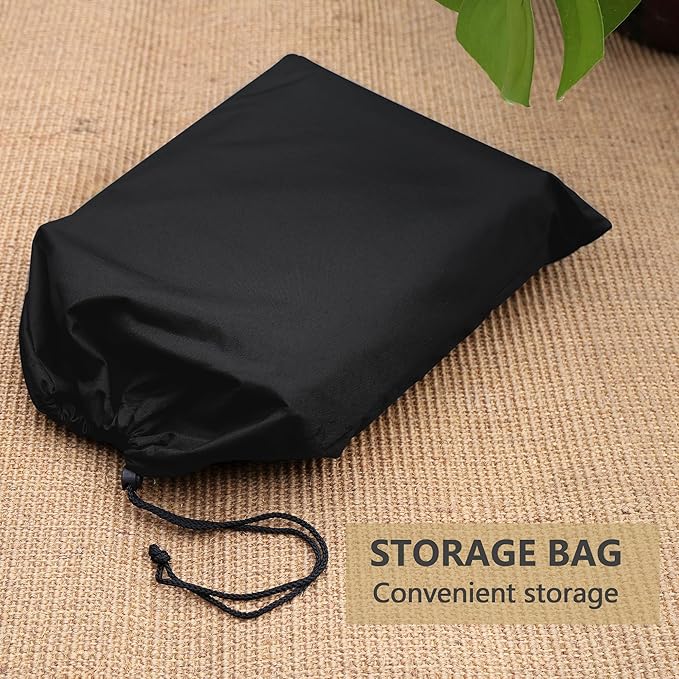 Patio Chair Covers 4 Pack, Outdoor Chair Covers Waterproof 600D Heavy Duty, All-Weather Patio Furniture Covers for Outdoor Swivel Chairs, Lawn Wicker Sofas & Rocking Chairs, Black