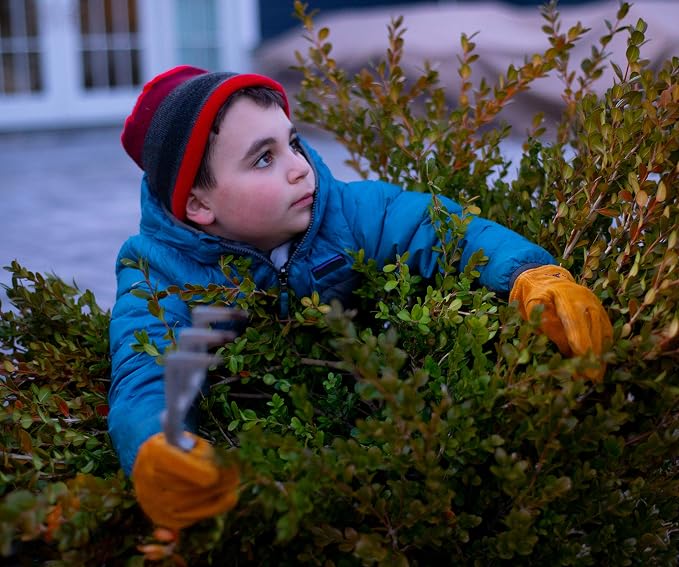 G & F Products JustForKids Kids Garden & Work Gloves for Boys & Girls, Durable Gloves for Gardening, Yard Work & DIY