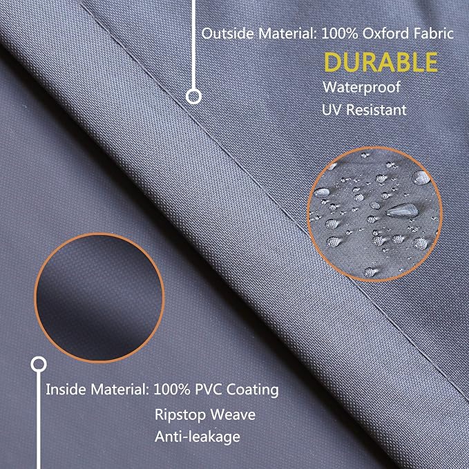 Patio Furniture Covers,Outdoor Furniture Cover Waterproof,Patio Furniture Set Covers for 4 Piece Outdoor Conversation Set,Patio Covers Set X-Large (Grey)