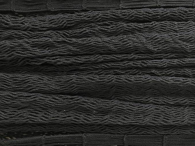 Traditional Mayan Hammock - Hammock Made with Thick Cotton Thread (Black, Large)