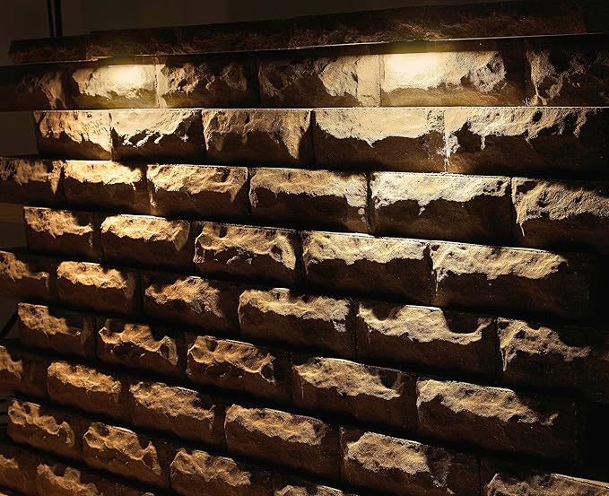 Hinkley Landscape Nuvi 15448BZ Large LED Hardscape Deck Sconce Light, Vinyl Alloy with Composite Cover, Low-Profile Housing, Mounting Bracket Included, Dimmable, Wet Rated, Bronze Finish