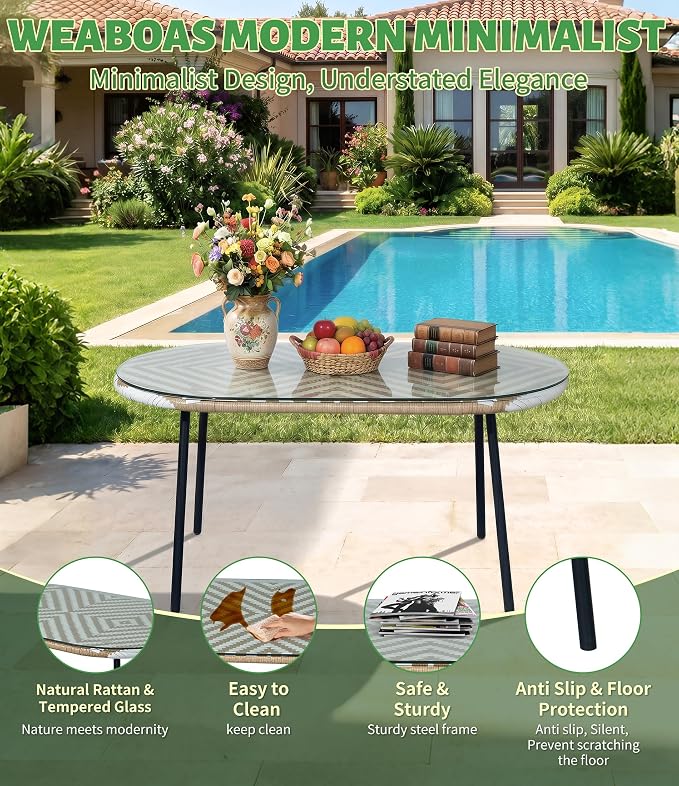 4-Piece Outdoor Patio Furniture Set, Wicker Sofa and Chairs with Cushions, PE Rattan All-Weather Conversation Set with Coffee Table for Backyard, Patio, Poolside, Garden, Deck, White