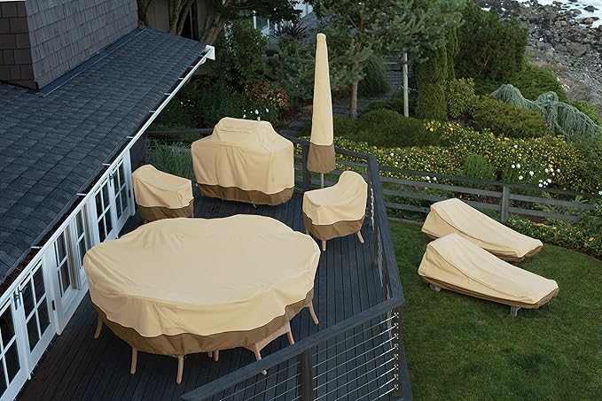 Classic Accessories Veranda Water-Resistant 78 Inch Patio Day Chaise Lounge Chair Cover, Patio Furniture Covers