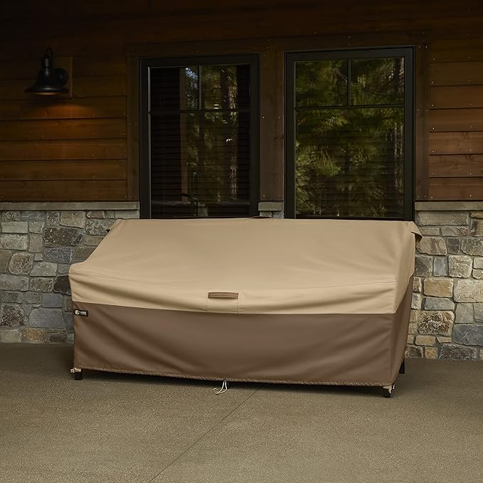 Classic Accessories Veranda's Best Waterproof Patio Sofa/Loveseat Cover, 88 x 40 x 34 Inch