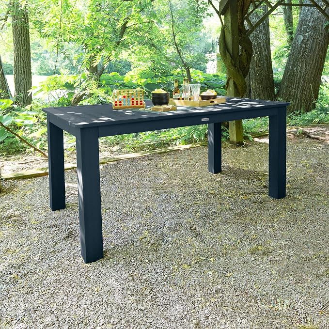 Highwood AD-ST7LH2CO4BA-FBE Lehigh 7pc Rectangular Counter Height Dining Set 72" x 42", Federal Blue