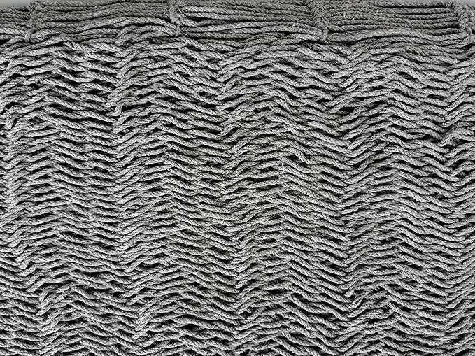 Traditional Mayan Hammock - Hammock Made with Thick Cotton Thread (Gray, Large)