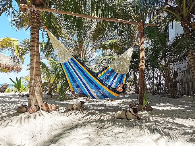 Traditional Mayan Hammock -Cancun Hammock (Large) - Thick Nylon Thread