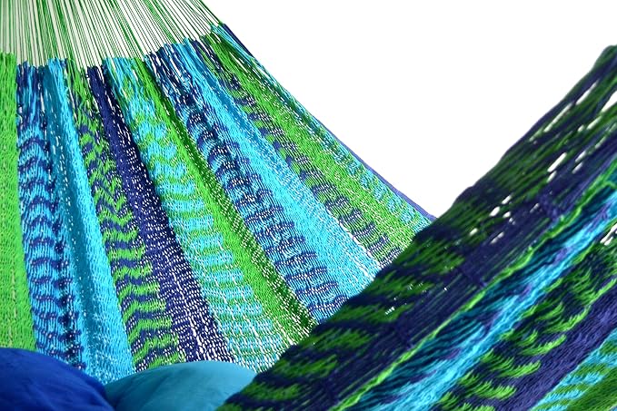 HAMMOCKS RADA - Super Cotton Thicker String - Mayan Style (Ocean Color)