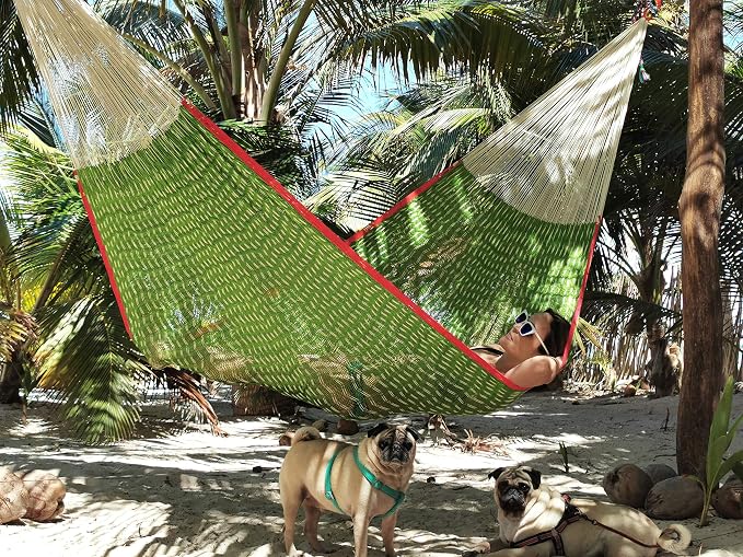 Traditional Mayan Hammock -Nopales Hammock (Medium) - Thick Nylon Thread