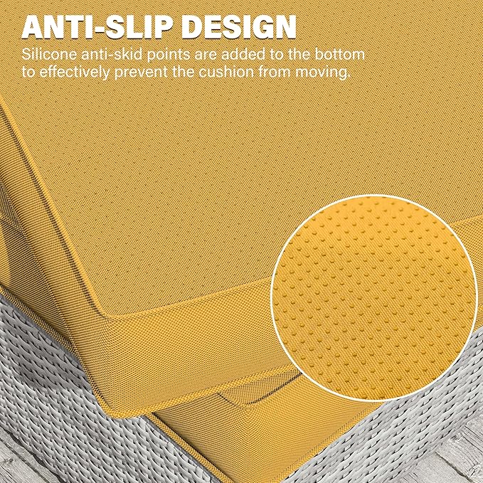 8 pcs Outdoor Cushion Slipcovers Outdoor Patio Cushions Covers Replacement Waterproof with Zipper w/3 Seat Cushion Covers and 5 Backrest Pillow Covers, Covers Only