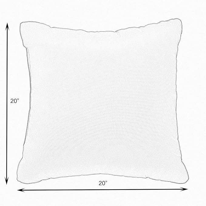 Mozaic Company Sunbrella Indoor/ Outdoor Corded Pillows, Cast Silver, Set of 2, 20 x 20