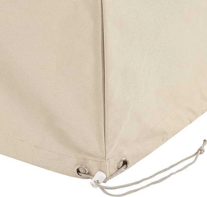 Crosley Furniture Patio Furniture Covers, Waterproof 2-Piece Outdoor Chair Cover Set for Dining Chairs, Tan