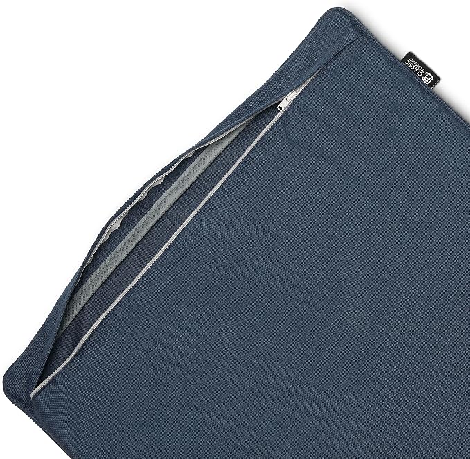 Classic Accessories Montlake FadeSafe Indoor/Outdoor Accent Pillows, 20 x 20 x 8 Inch, 2 Pack, Heather Indigo