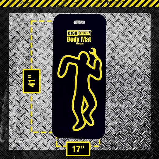 Body Mat, 41" x 17" x 1", Heavy-Duty Anti-Fatigue Foam Pad | Industrial use, Severe kneeling, Heavy-duty foam, Anti-fatigue comfort, 41" x 17" x 1"